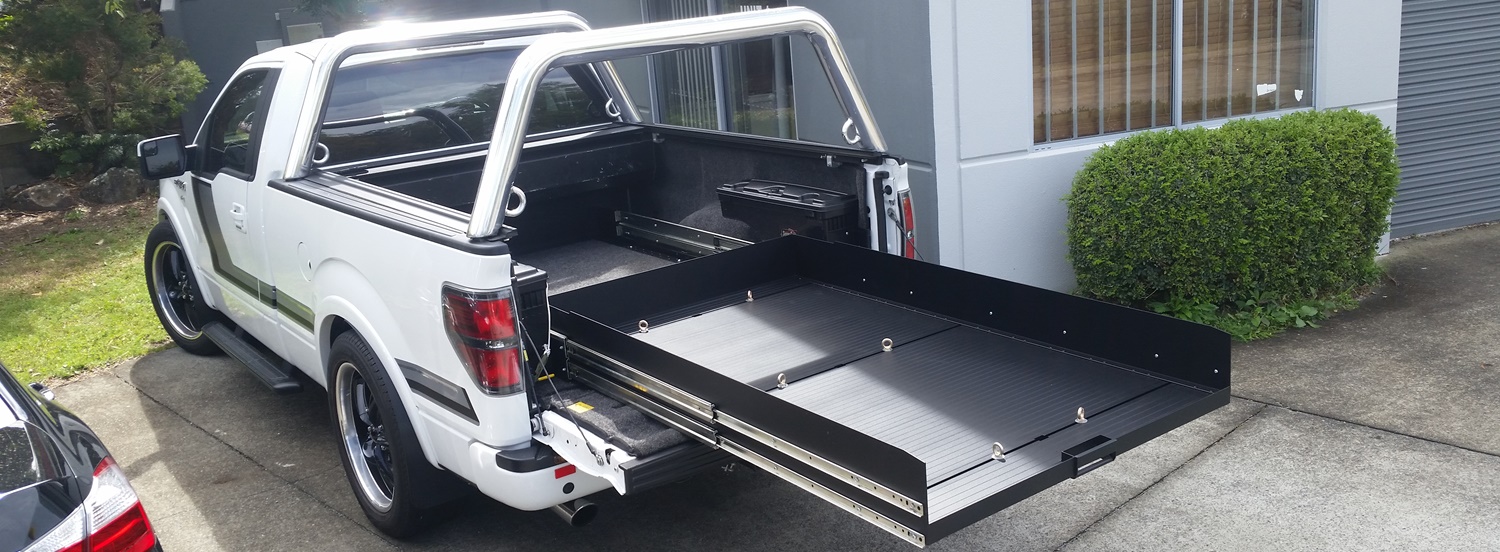 Ezi reach custom cargo tray Ford F250