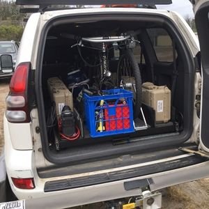 Ezi reach custom sliding cargo tray Toyota Prado full load Ezi-reach-custom-sliding-cargo-tray-Toyota-Prado